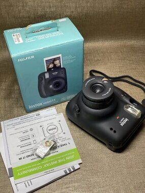 Fujifilm Instax Mini 11 Instant Camera Charcoal Gray w/ Box & Manual